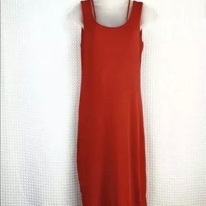 Bobeau NWT Women's Deep Red Criss Cross  Dress  M
